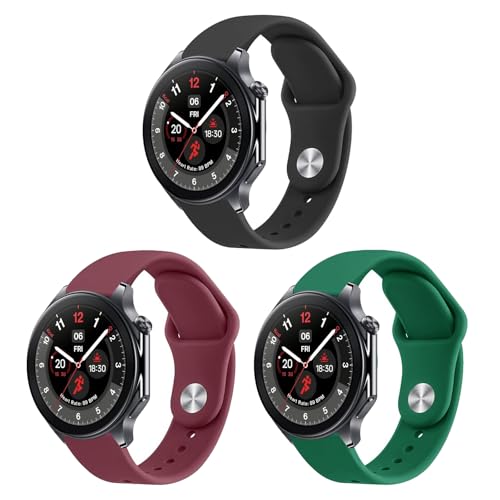 Gittos 3-Stück Armband für OnePlus Watch 3/2/2R/OPPO Watch X, Weiches Silikon Uhrenarmband Gittos 3-Stück Armband für OnePlus Watch 3/2/2R/OPPO Watch X, Weiches Silikon Uhrenarmband von Gittos