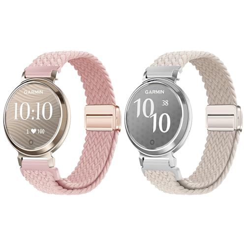 Gittos Magnetisch Geflochtene Armband für Garmin Lily 2 / Lily 2 Active Armbänder Nylon Sport Ersatzarmband für Damen Gittos Magnetisch Geflochtene Armband für Garmin Lily 2 / Lily 2 Active Armbänder Nylon Sport Ersatzarmband für Damen von Gittos