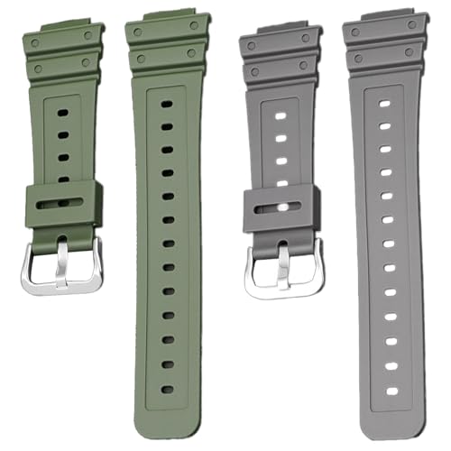 Gittos Silikon Armband für Casio DW-5900 DW-9052 DW-5600 DW-6000CJ DW-6200 DW-6600 GW-6900 DW-6900 G-6900 DW-8700 Sport Verstellbares Ersatz Uhrenarmband von Gittos