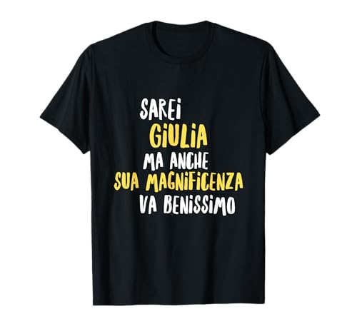 Giulia T-Shirt mit lustigem Text für Damen und Mädchen T-Shirt von Giulia Maglia Divertente Donna