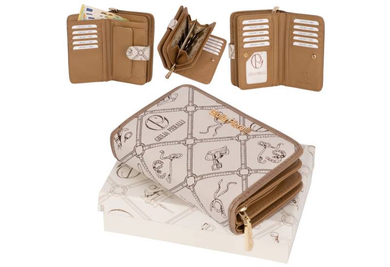 Giulia Pieralli Geldbörse Giulia Pieralli Damen Geldbörse Geldbeutel Brieftasche Portmonee XXL, Damen Geldbörse klappbar mit Reißverschluss Portemonnaie Geldbeutel von Giulia Pieralli