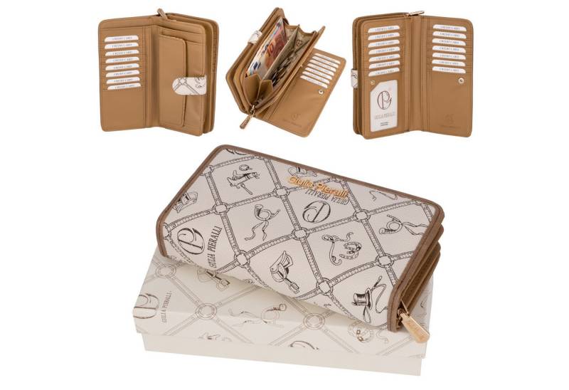 Giulia Pieralli Geldbörse Giulia Pieralli Damen Geldbörse Geldbeutel Brieftasche Portmonee XXL, Damen Geldbörse klappbar mit Reißverschluss Portemonnaie Geldbeutel von Giulia Pieralli