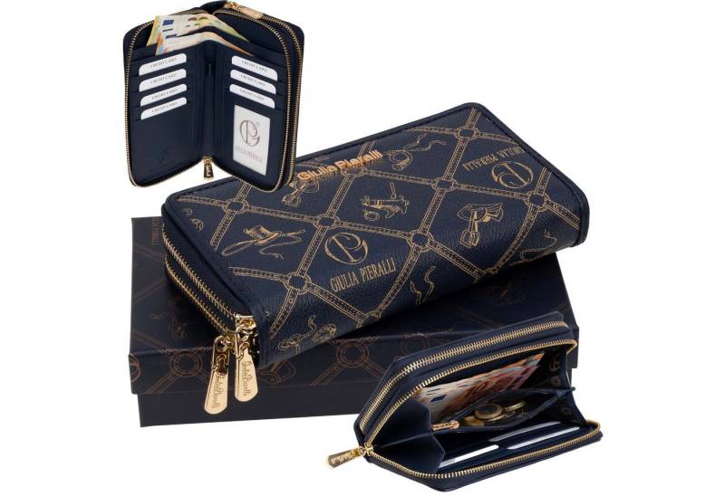 Giulia Pieralli Geldbörse Giulia Pieralli Damen Geldbörse Geldbeutel Brieftasche Portmonee XXL, Damen Geldbörse klappbar mit Reißverschluss Portemonnaie Geldbeutel von Giulia Pieralli