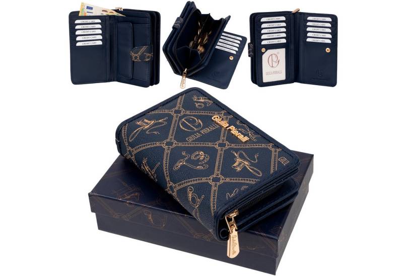 Giulia Pieralli Geldbörse Giulia Pieralli Damen Geldbörse Geldbeutel Brieftasche Portmonee XXL, Damen Geldbörse klappbar mit Reißverschluss Portemonnaie Geldbeutel von Giulia Pieralli