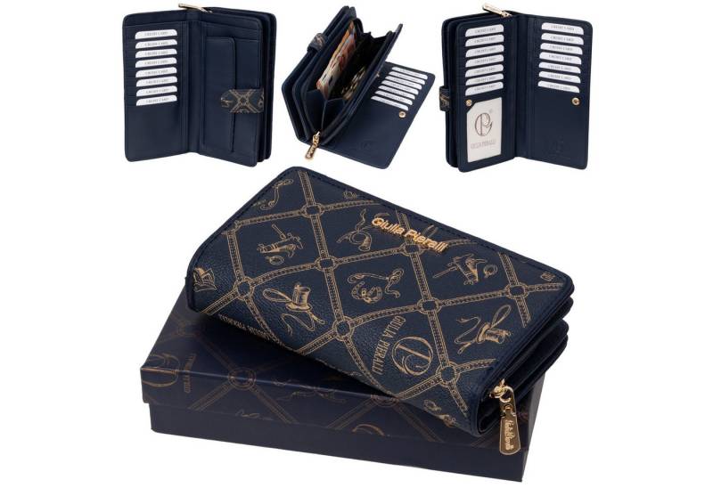 Giulia Pieralli Geldbörse Giulia Pieralli Damen Geldbörse Geldbeutel Brieftasche Portmonee XXL, Damen Geldbörse klappbar mit Reißverschluss Portemonnaie Geldbeutel von Giulia Pieralli