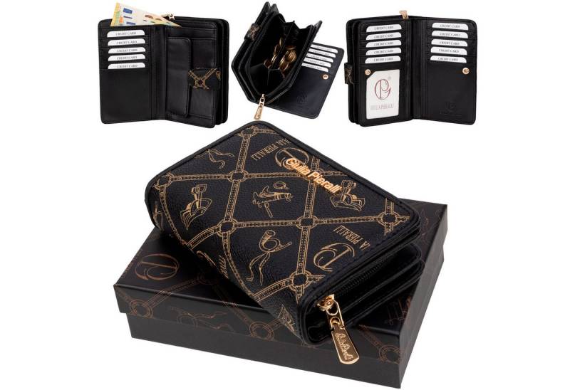 Giulia Pieralli Geldbörse Giulia Pieralli Damen Geldbörse Geldbeutel Brieftasche Portmonee XXL, Damen Geldbörse klappbar mit Reißverschluss Portemonnaie Geldbeutel von Giulia Pieralli