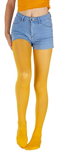 Giulia Gelb Feinstrumpfhose Mädchen Kinder Microfaser Semitransparent Farbig Ketty 40 Den Yellow Moon 128-134 von Giulia