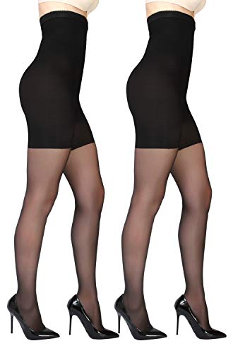 Giulia Talia Control 20 Den (2er Set) Schwarz M beine weg damen von Giulia