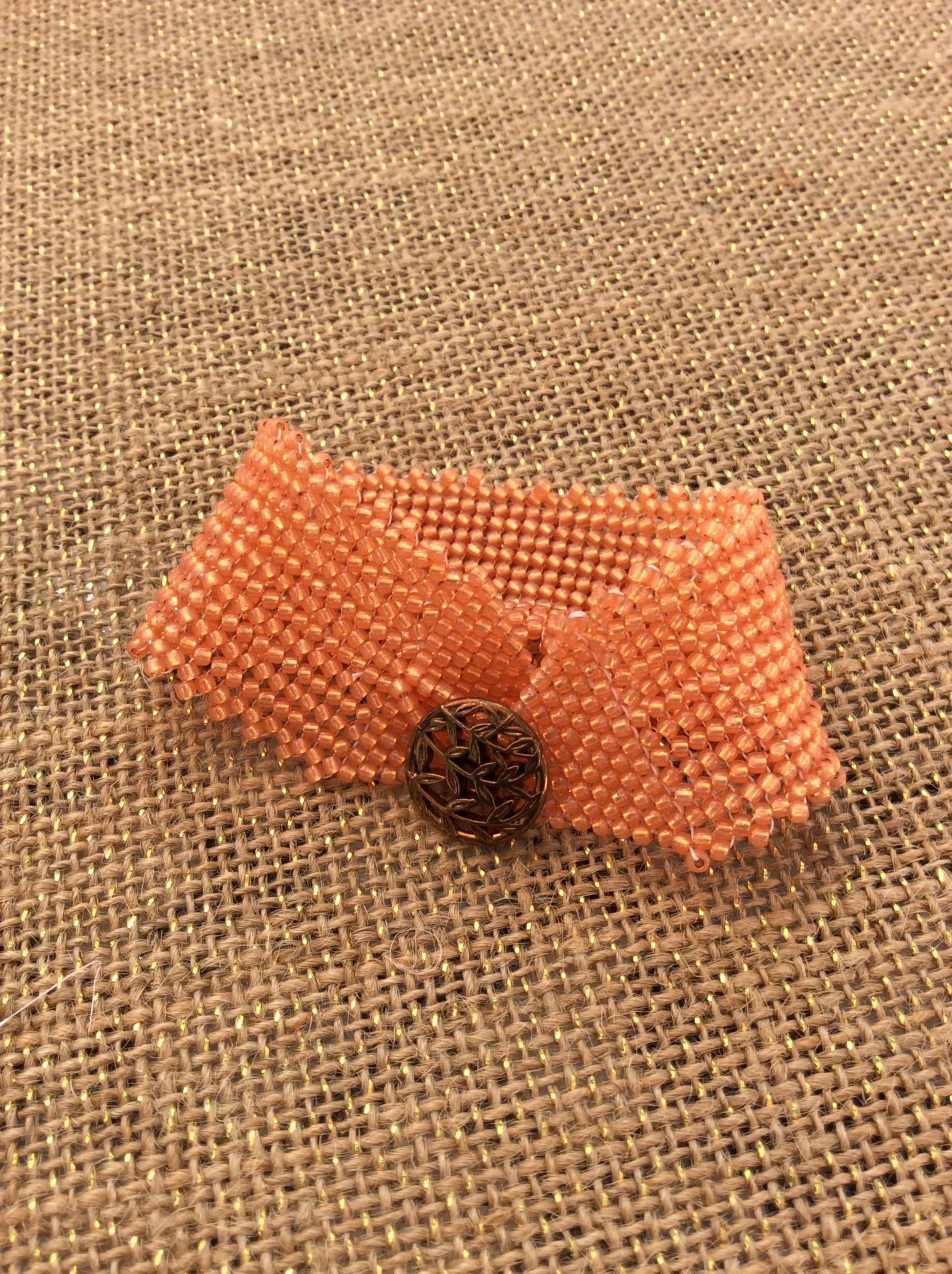 Handgewebtes Fischgrät Armband - Silber Und Grapefruit Rosa, Perfektes Geschenk Für Freundin, Einzigartiger Handgemachter Schmuck Handgewebtes Fischgrät Armband - Silber Und Grapefruit Rosa, Perfektes Geschenk Für Freundin, Einzigartiger Handgemachter Schmuck von GiulianasCorner