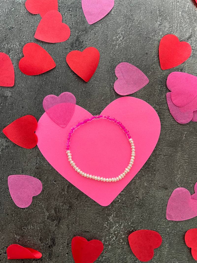 Rosa Perlenarmband Rosa Perlenarmband von GiulsBoutique