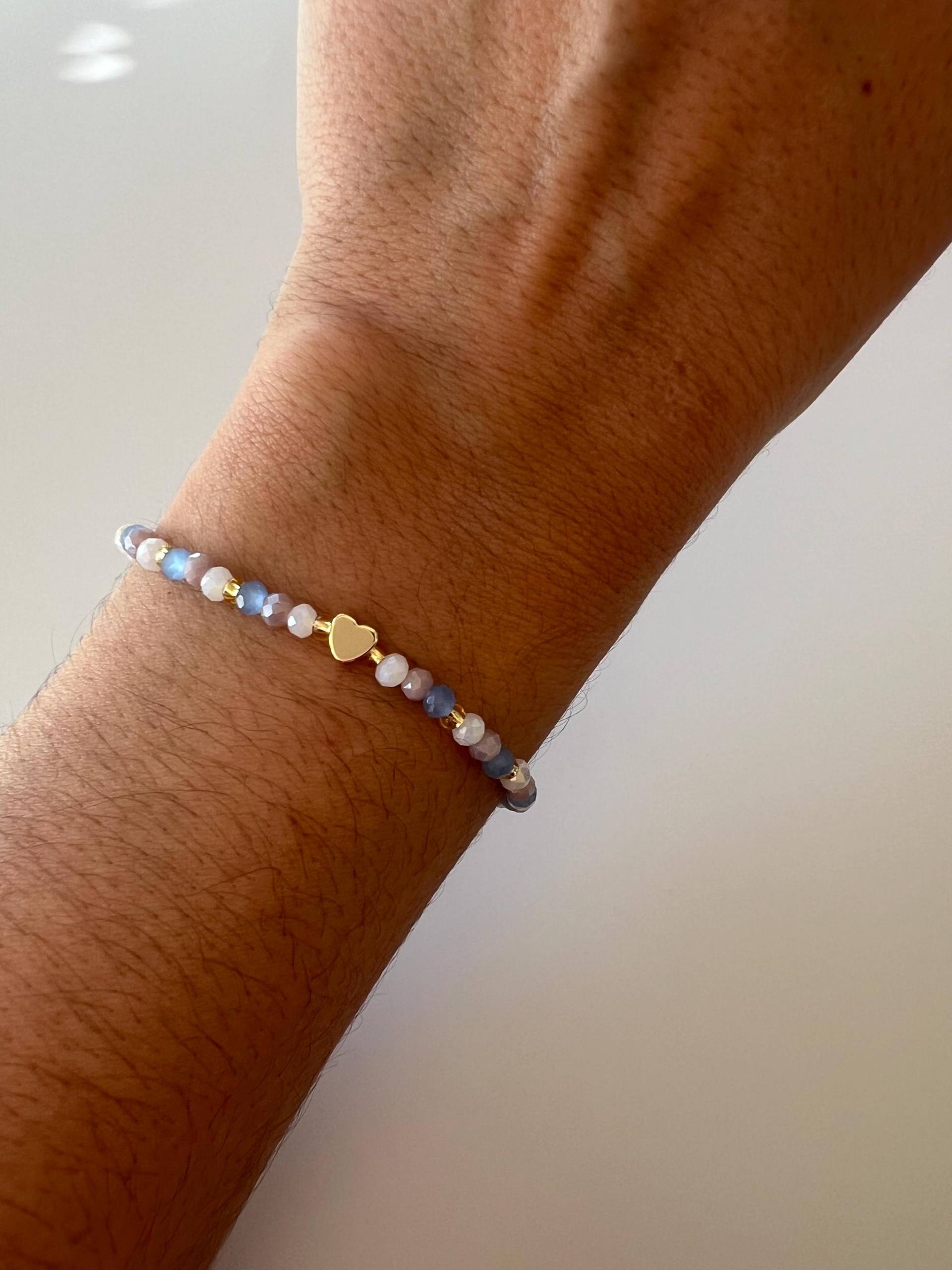 Ami | Armband Herz Perlen Filigran Gold Edelstahl 18K Vergoldet Ami | Armband Herz Perlen Filigran Gold Edelstahl 18K Vergoldet von GiulsJewelryDE