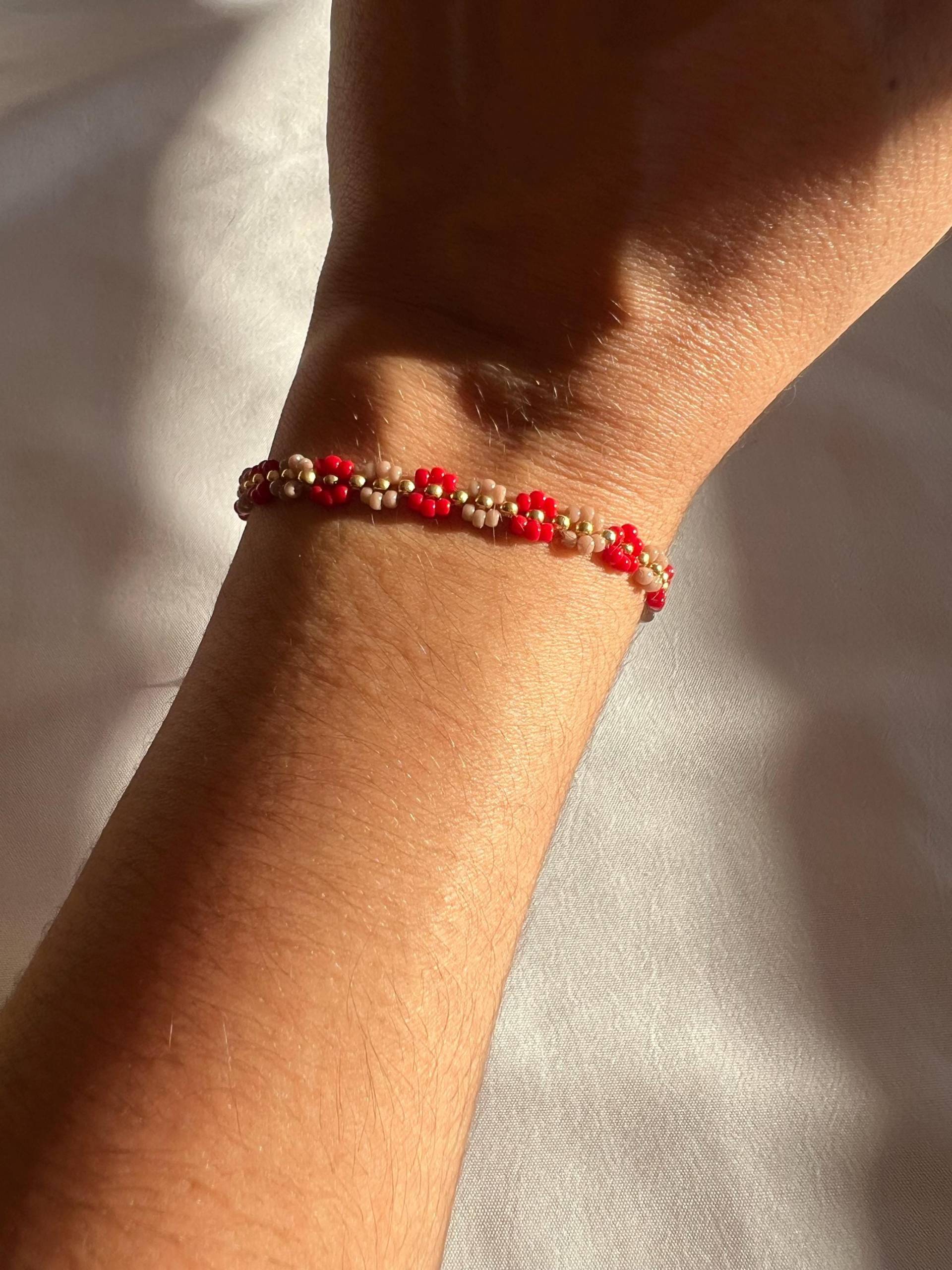 Armband Daisy Flower Miyuki Blumenarmband Vergoldet Armband Daisy Flower Miyuki Blumenarmband Vergoldet von GiulsJewelryDE
