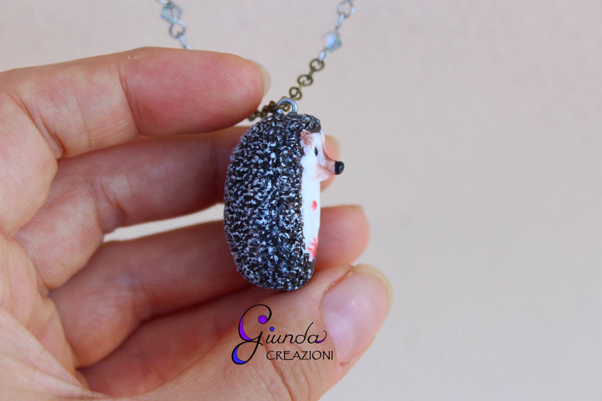 Igelkette, Handgefertigt Aus Fimo | Fimo Igelkette, Handgefertigt Aus Fimo | Fimo von GiundaCreazioni