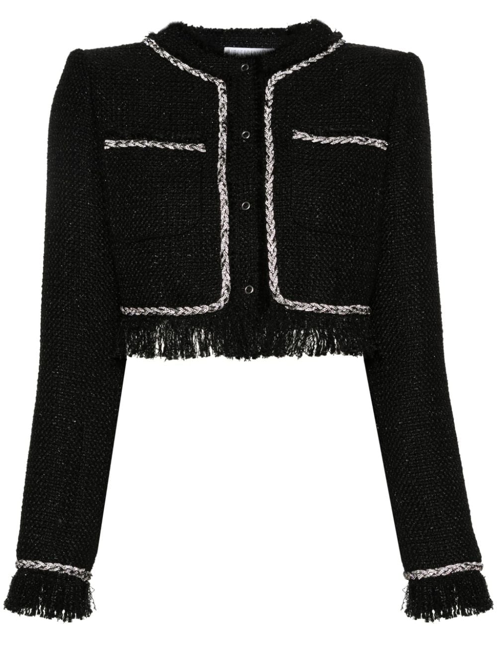 Giuseppe Di Morabito Cropped-Jacke aus Boucle - Schwarz von Giuseppe Di Morabito