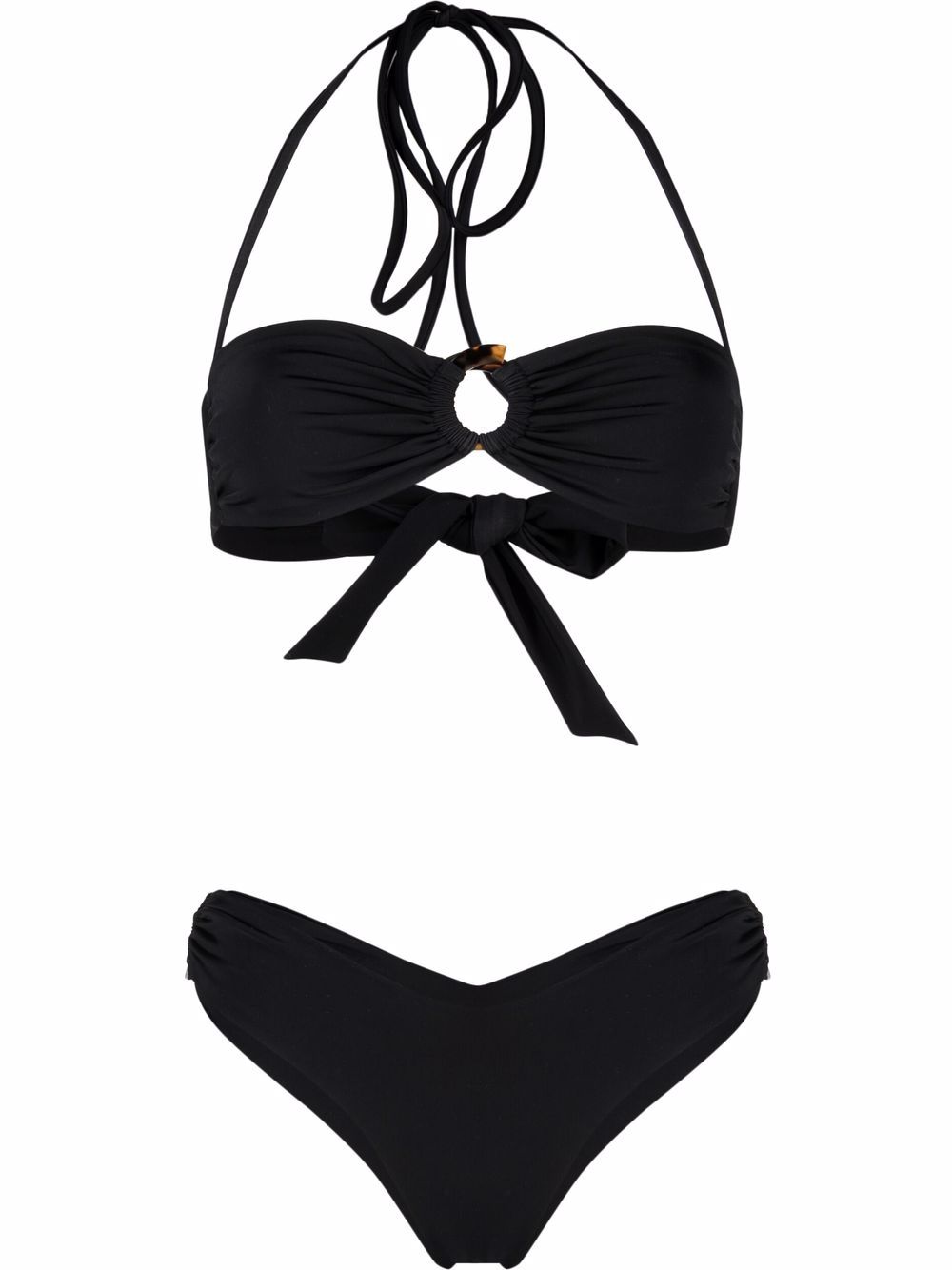 Giuseppe Di Morabito Bikini mit Ring - Schwarz von Giuseppe Di Morabito