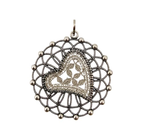 Di Rienzo Giuseppe Schmuck Anhänger mit Tombolo aus Silber 800‰ | Durchmesser 4 cm Di Rienzo Giuseppe Schmuck Anhänger mit Tombolo aus Silber 800‰ | Durchmesser 4 cm von Giuseppe Di Rienzo Gioielli