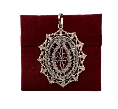 Di Rienzo Giuseppe Schmuck Anhänger mit Tombolo aus Silber 800 ‰ rhodiniert | Durchmesser 3 cm Höhe 4 cm Di Rienzo Giuseppe Schmuck Anhänger mit Tombolo aus Silber 800 ‰ rhodiniert | Durchmesser 3 cm Höhe 4 cm von Giuseppe Di Rienzo Gioielli