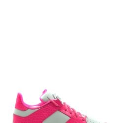 Giuseppe Zanotti Weiß & Pink Leder Sneakers von Giuseppe Zanotti Design