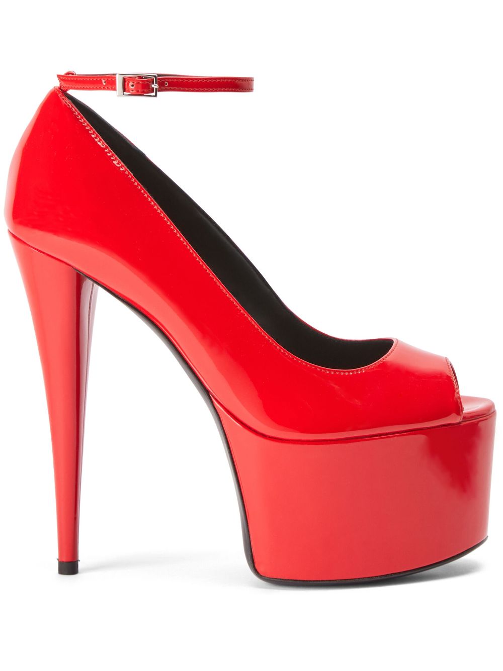 Giuseppe Zanotti Aida Pumps aus Lackleder 150mm - Rot von Giuseppe Zanotti