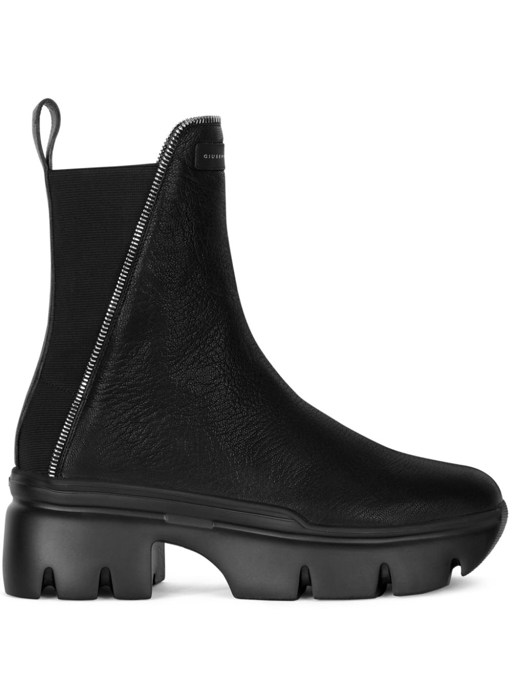 Giuseppe Zanotti Apocalypse Stiefel mit Logo-Patch - Schwarz von Giuseppe Zanotti