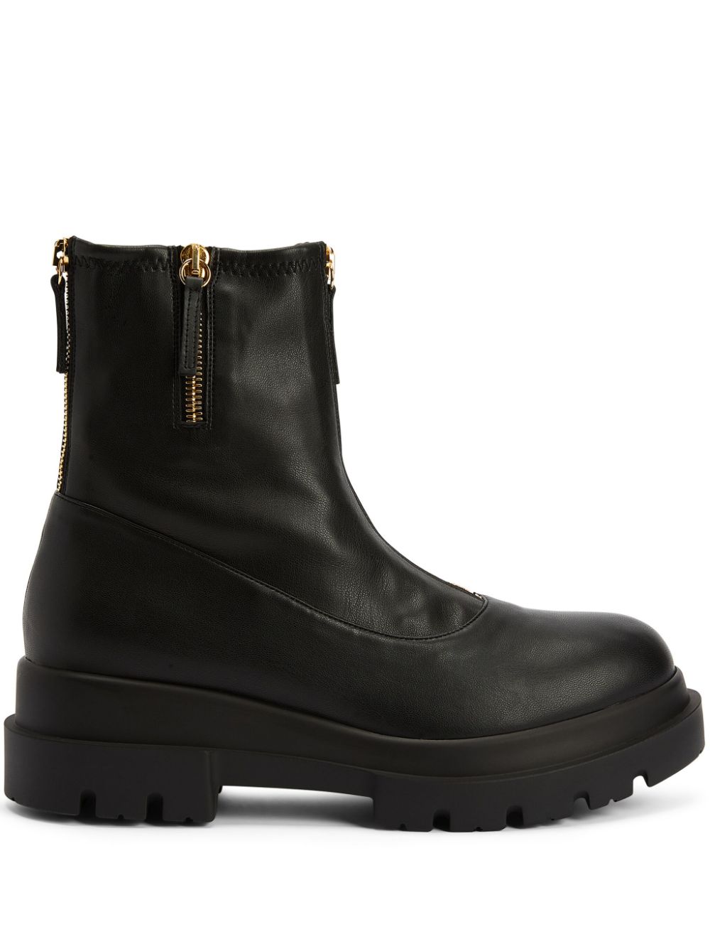 Giuseppe Zanotti Stiefeletten mit Logo-Patch - Schwarz von Giuseppe Zanotti