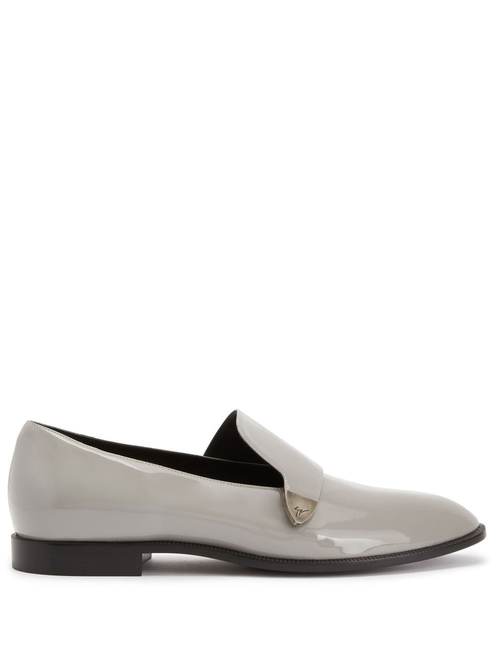 Giuseppe Zanotti Eflamm Loafer aus Lackleder - Grau von Giuseppe Zanotti