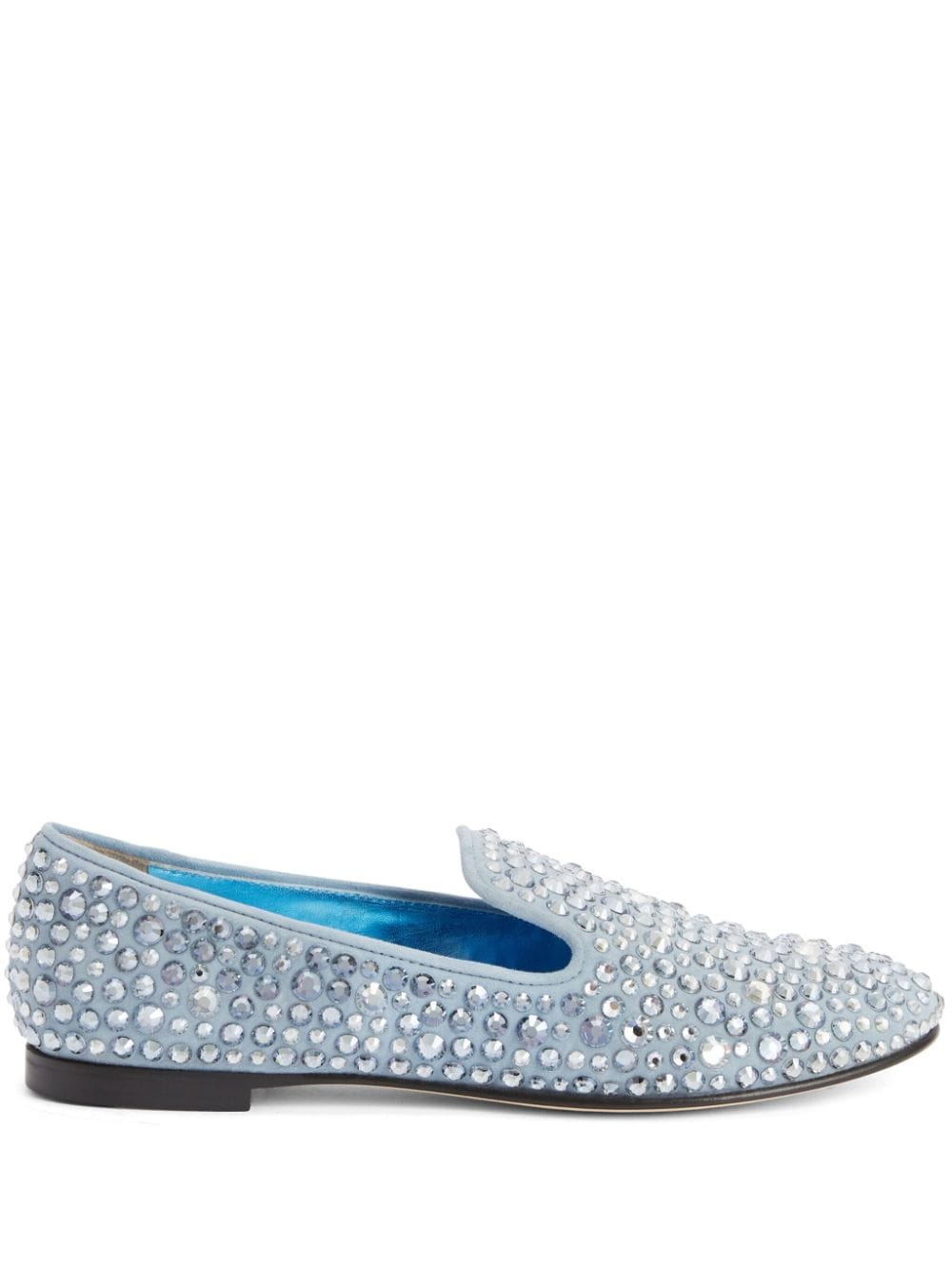 Giuseppe Zanotti Evangeline Loafer mit Strass - Blau von Giuseppe Zanotti