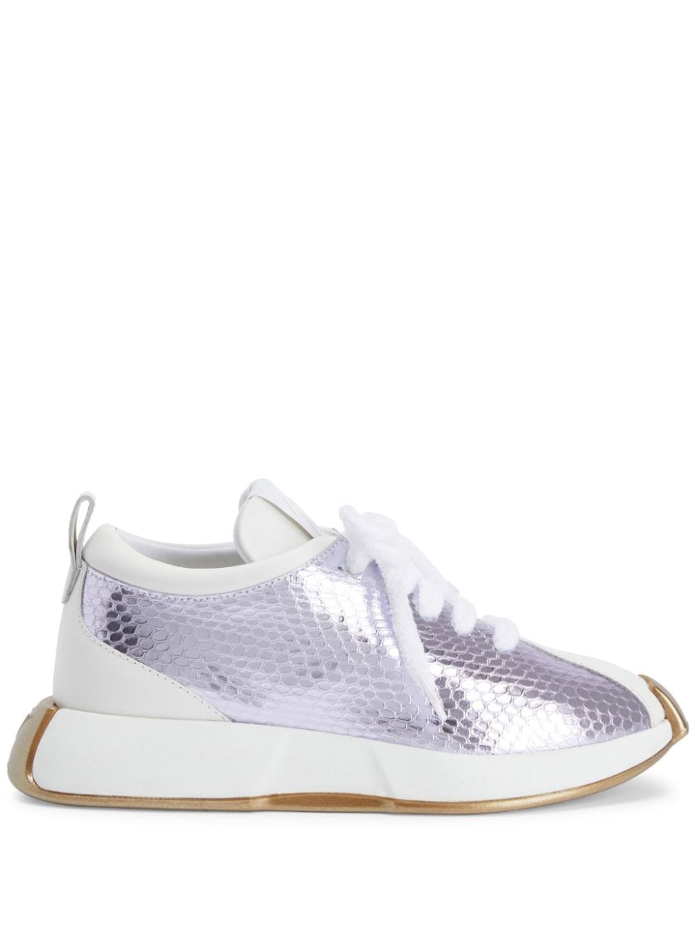 Giuseppe Zanotti Ferox Sneakers mit Schlangen-Print - Violett von Giuseppe Zanotti