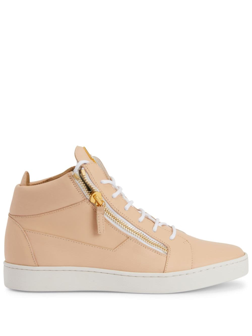 Giuseppe Zanotti Frankie Sneakers mit Logo-Schild - Nude von Giuseppe Zanotti