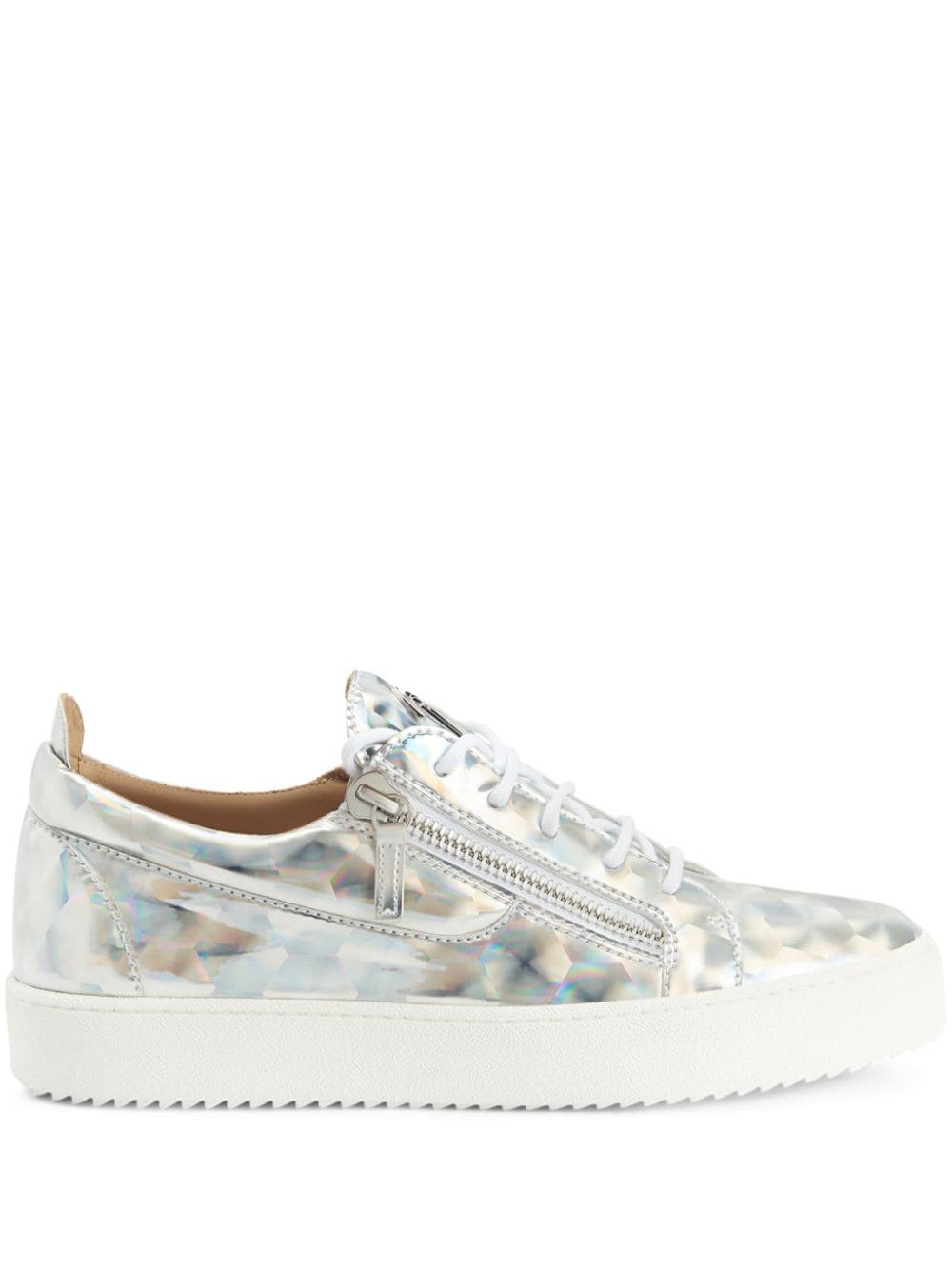 Giuseppe Zanotti Frankie Sneakers im Metallic-Look - Silber von Giuseppe Zanotti