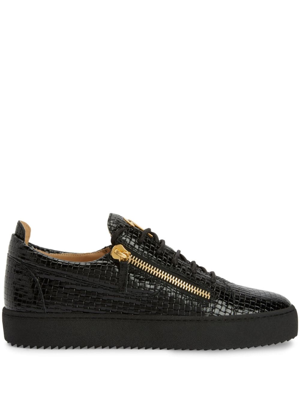 Giuseppe Zanotti Gewebte Frankie Sneakers - Schwarz von Giuseppe Zanotti