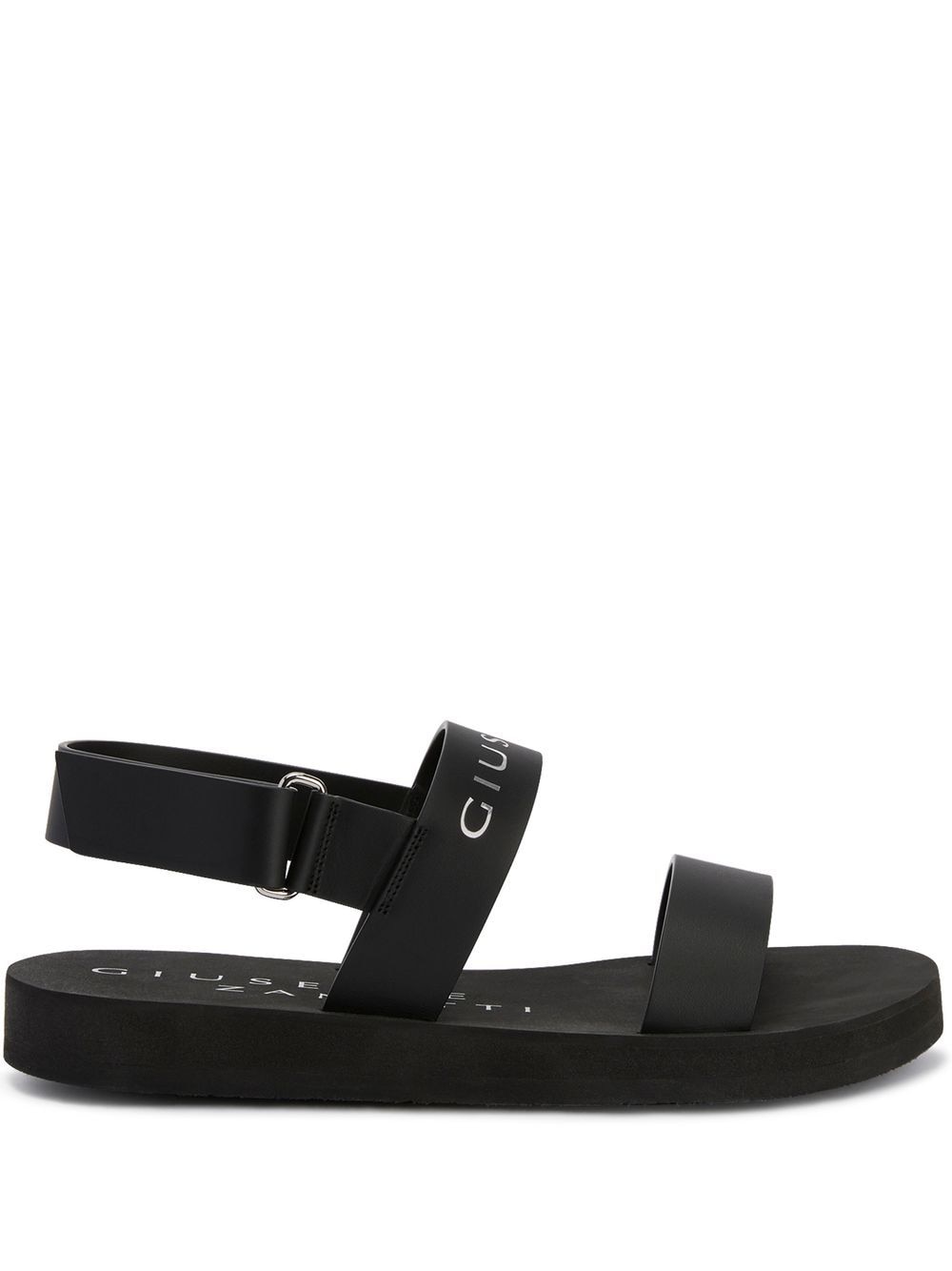 Giuseppe Zanotti GZ Saiph Sandalen mit Logo-Riemen - Schwarz von Giuseppe Zanotti