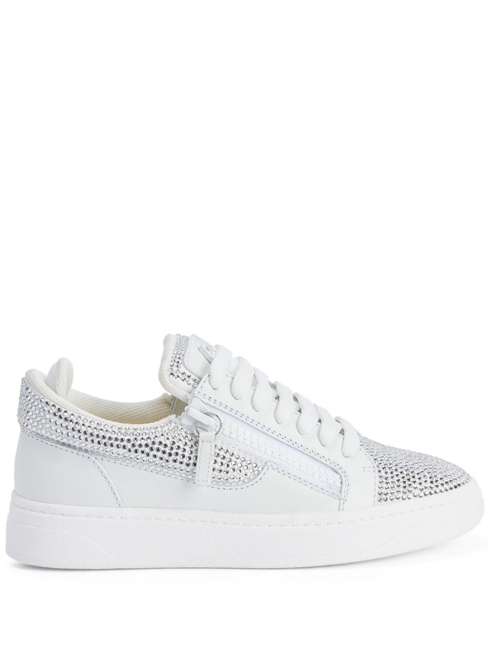 Giuseppe Zanotti Sneakers mit Strass - Weiß von Giuseppe Zanotti