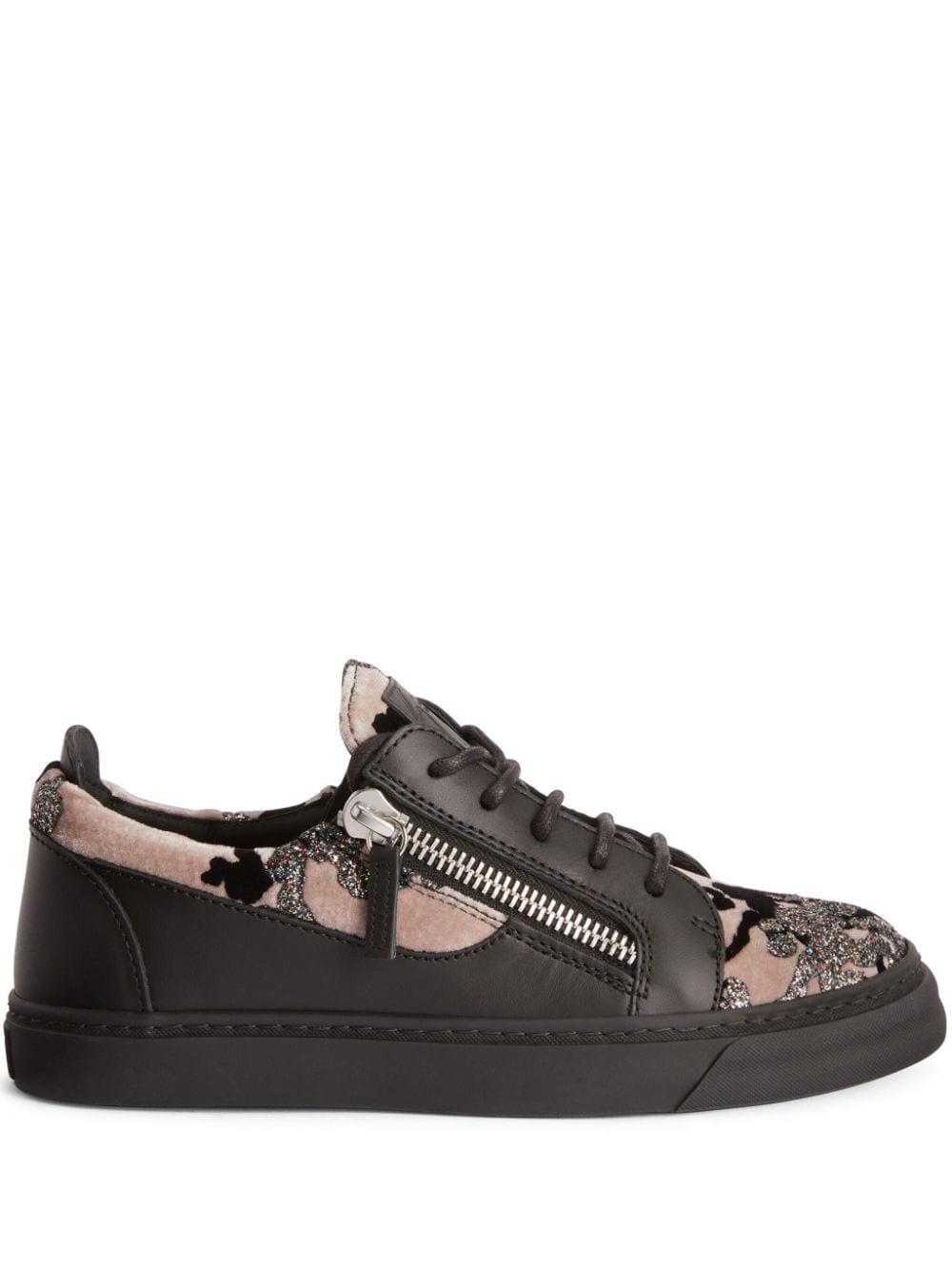 Giuseppe Zanotti Gail Sneakers mit Kontrasteinsätzen - Schwarz von Giuseppe Zanotti