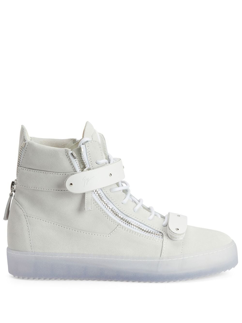 Giuseppe Zanotti High-Top-Sneakers mit Reißverschlüssen - Weiß von Giuseppe Zanotti