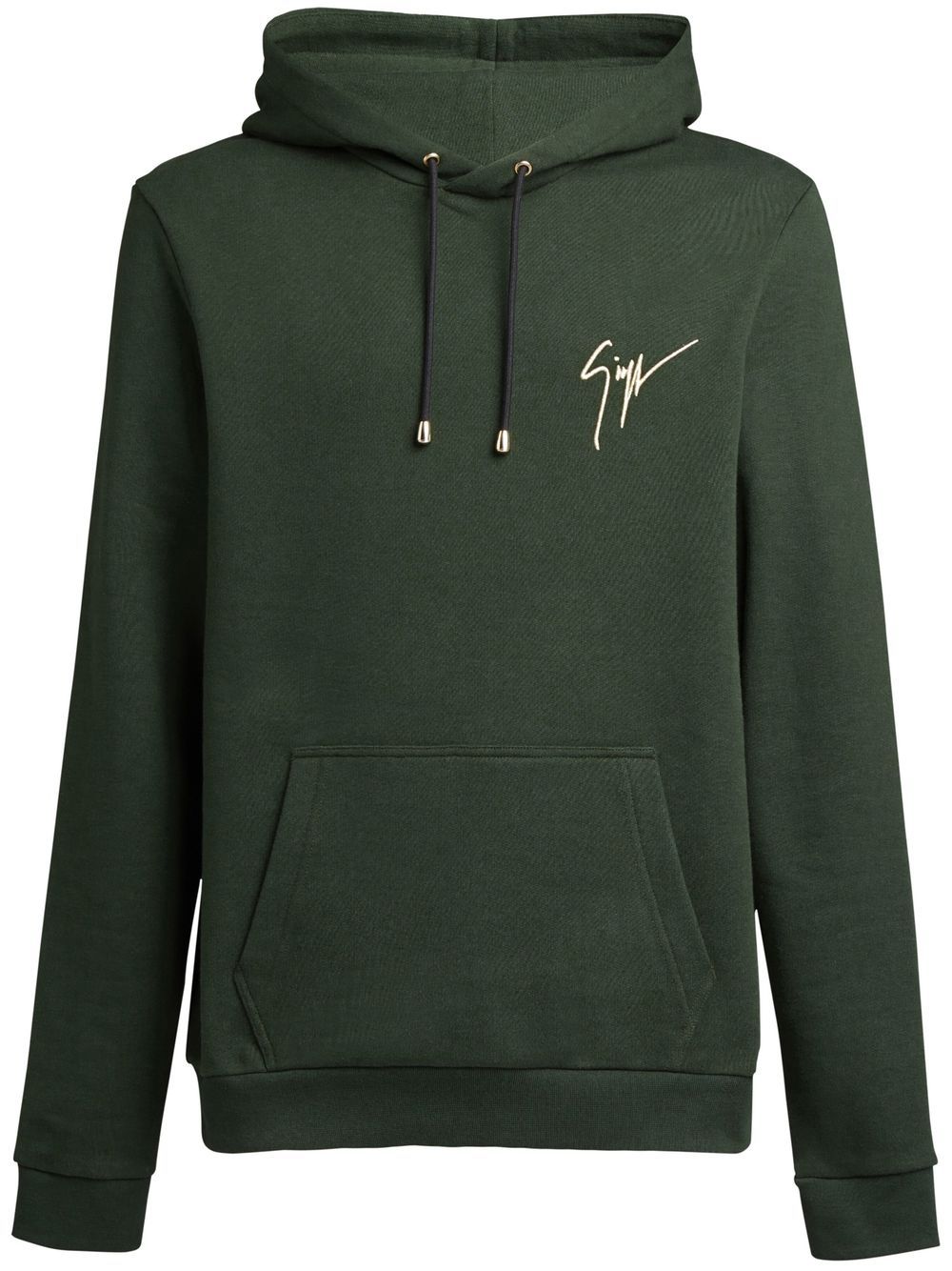 Giuseppe Zanotti Hoodie mit Logo - Grün von Giuseppe Zanotti