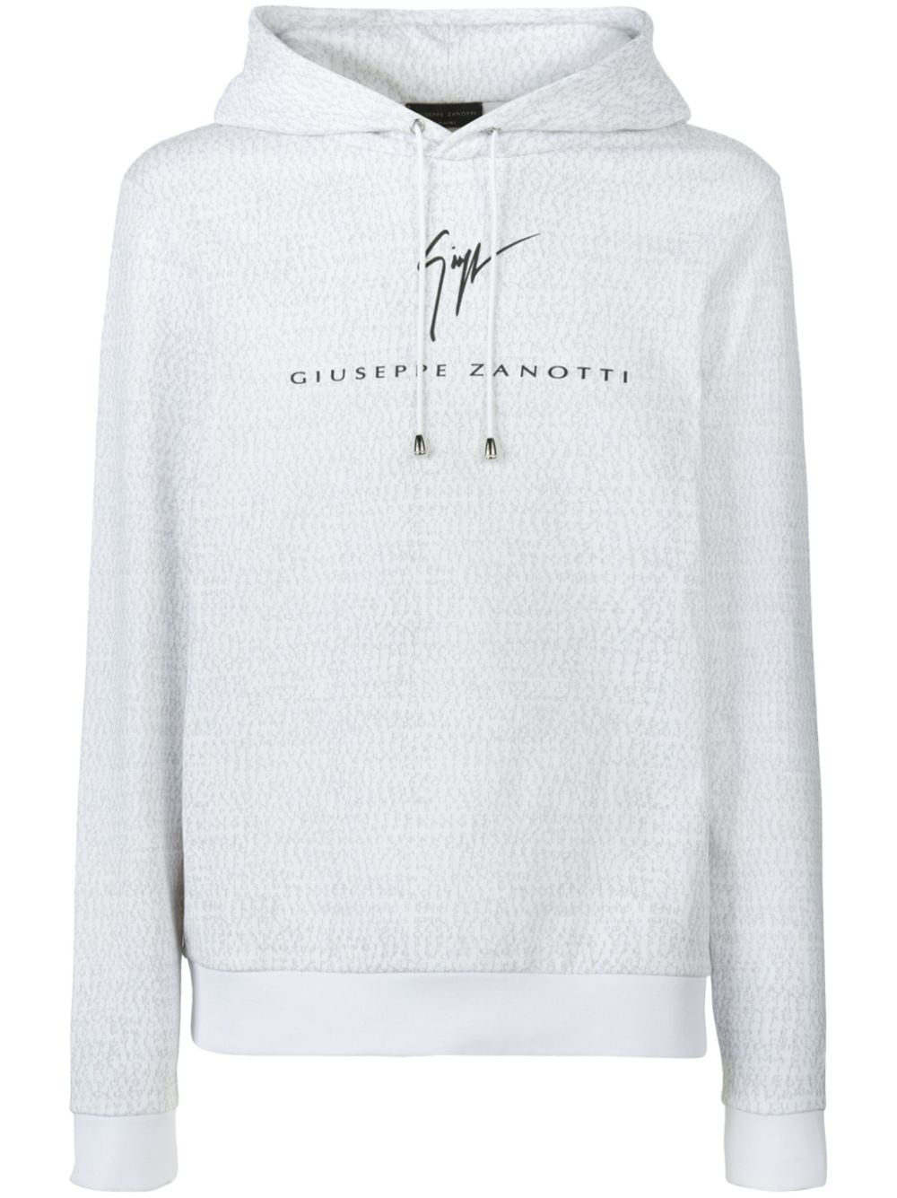 Giuseppe Zanotti Hoodie mit Logo-Print - Weiß von Giuseppe Zanotti