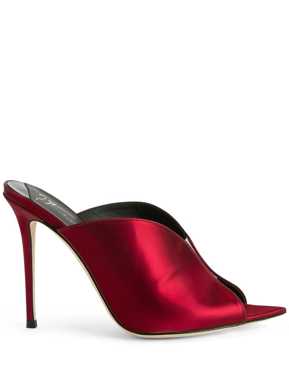 Giuseppe Zanotti Intriigo Muse Mules 105mm - Rot von Giuseppe Zanotti