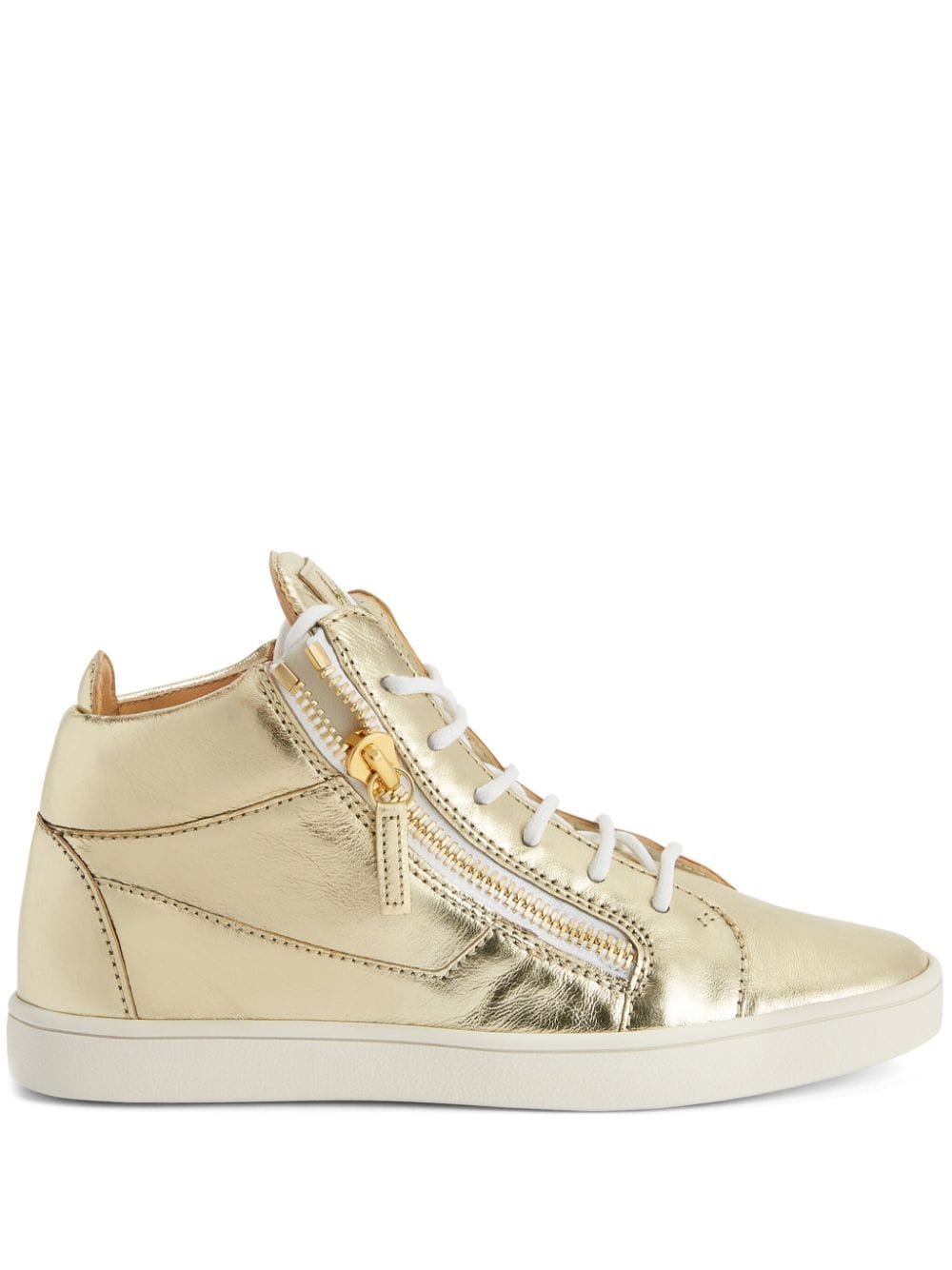 Giuseppe Zanotti Laminierte Kriss Sneakers - Gold von Giuseppe Zanotti