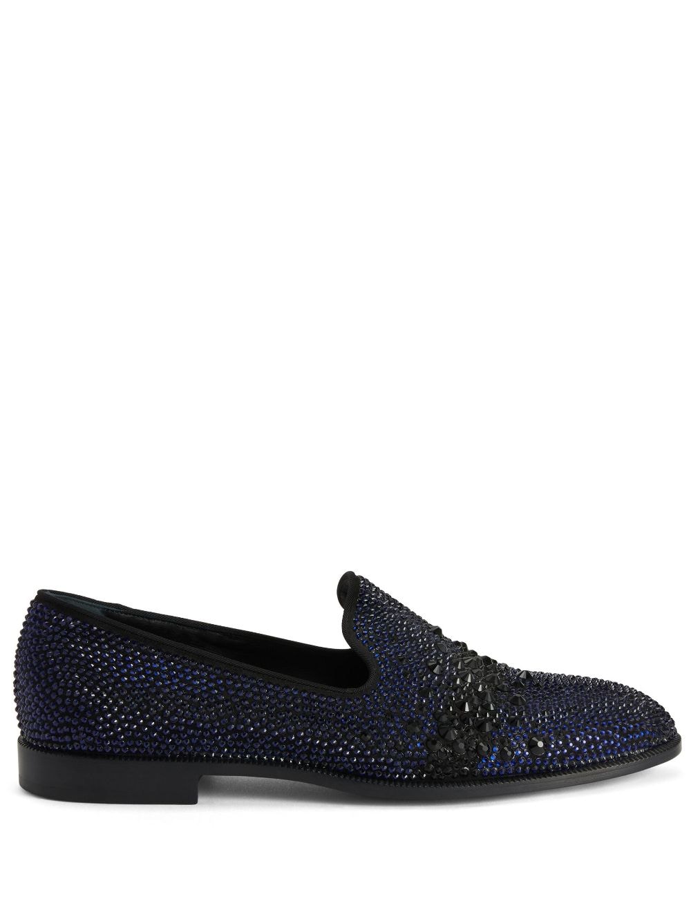 Giuseppe Zanotti Marthinique Loafer mit Kristallen - Blau von Giuseppe Zanotti