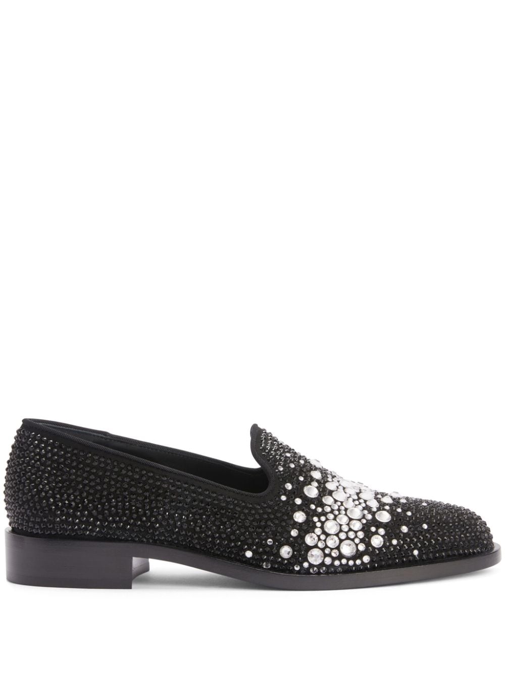 Giuseppe Zanotti Loafer mit Kristallen - Schwarz von Giuseppe Zanotti