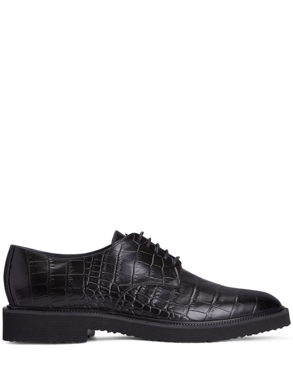 Giuseppe Zanotti Oxford-Schuhe mit Kroko-Optik - Schwarz von Giuseppe Zanotti