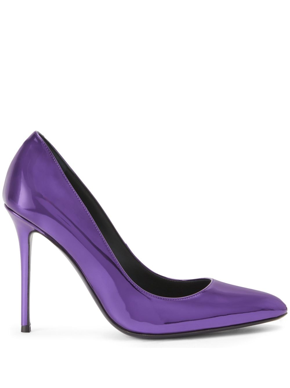 Giuseppe Zanotti Pumps aus Lackleder 105mm - Violett von Giuseppe Zanotti