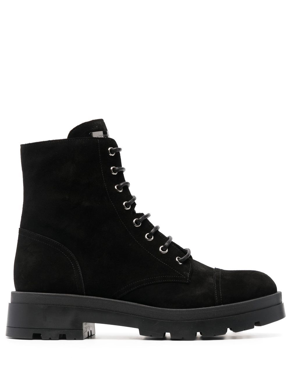 Giuseppe Zanotti Rombos Military-Stiefel aus Wildleder - Schwarz von Giuseppe Zanotti