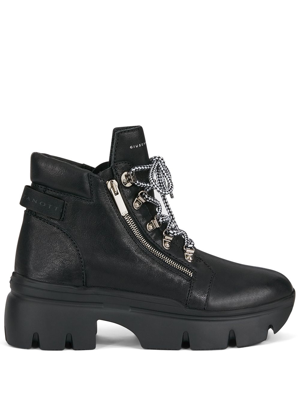 Giuseppe Zanotti Schnürstiefel mit dicker Sohle - Schwarz von Giuseppe Zanotti