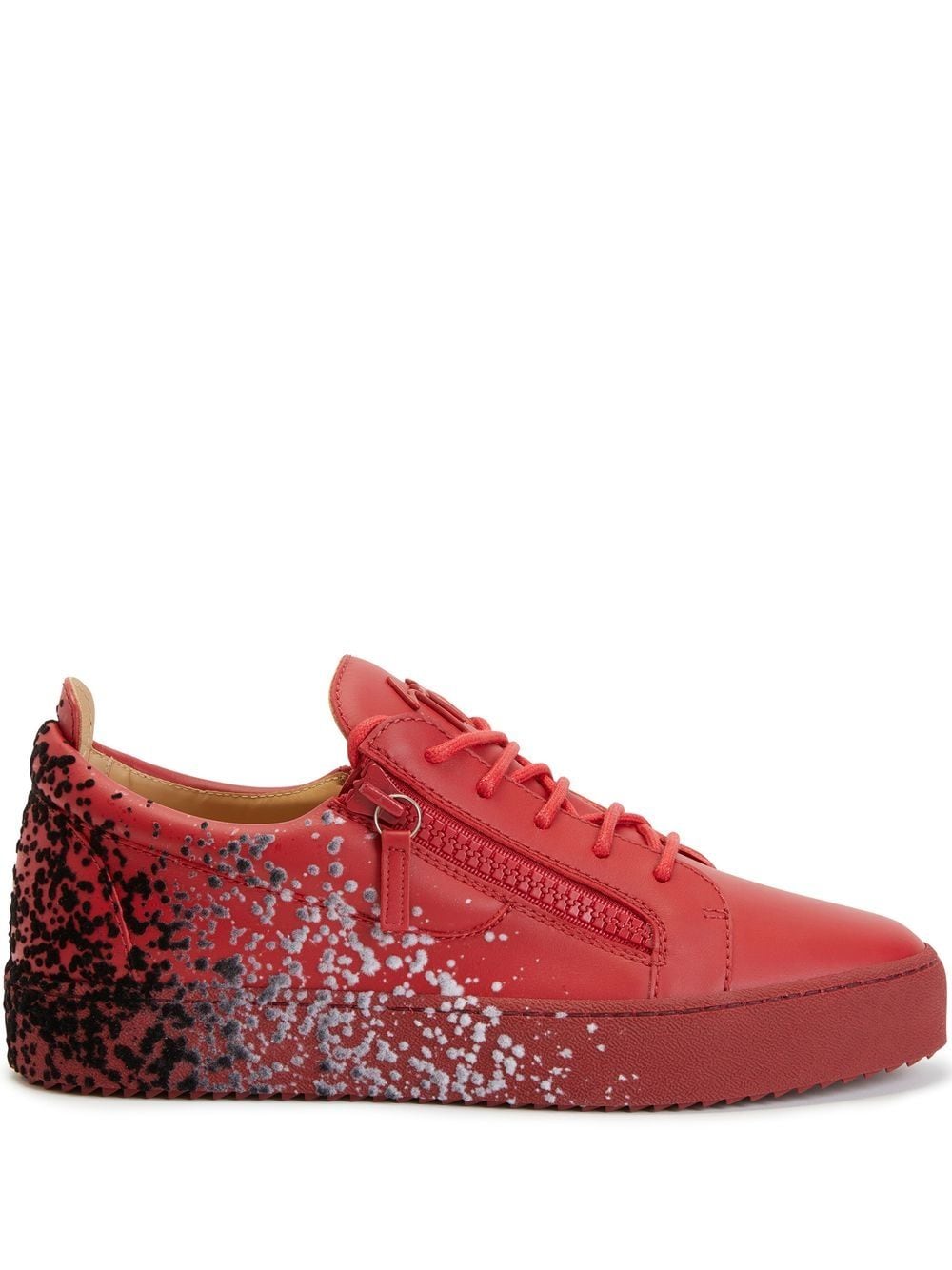 Giuseppe Zanotti Sneakers mit Farbklecks-Print - Rot von Giuseppe Zanotti