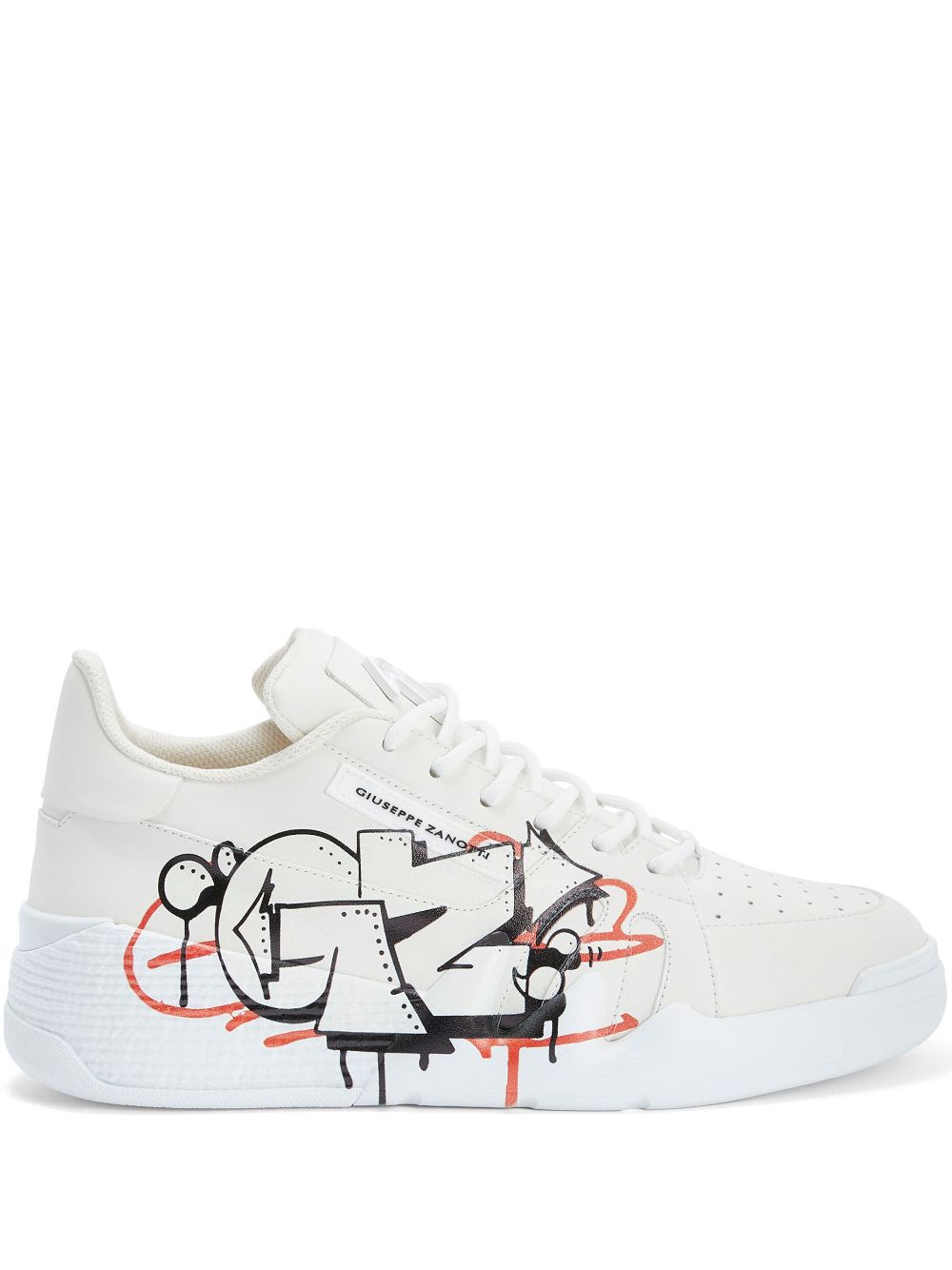 Giuseppe Zanotti Sneakers mit Graffiti-Print - Weiß von Giuseppe Zanotti