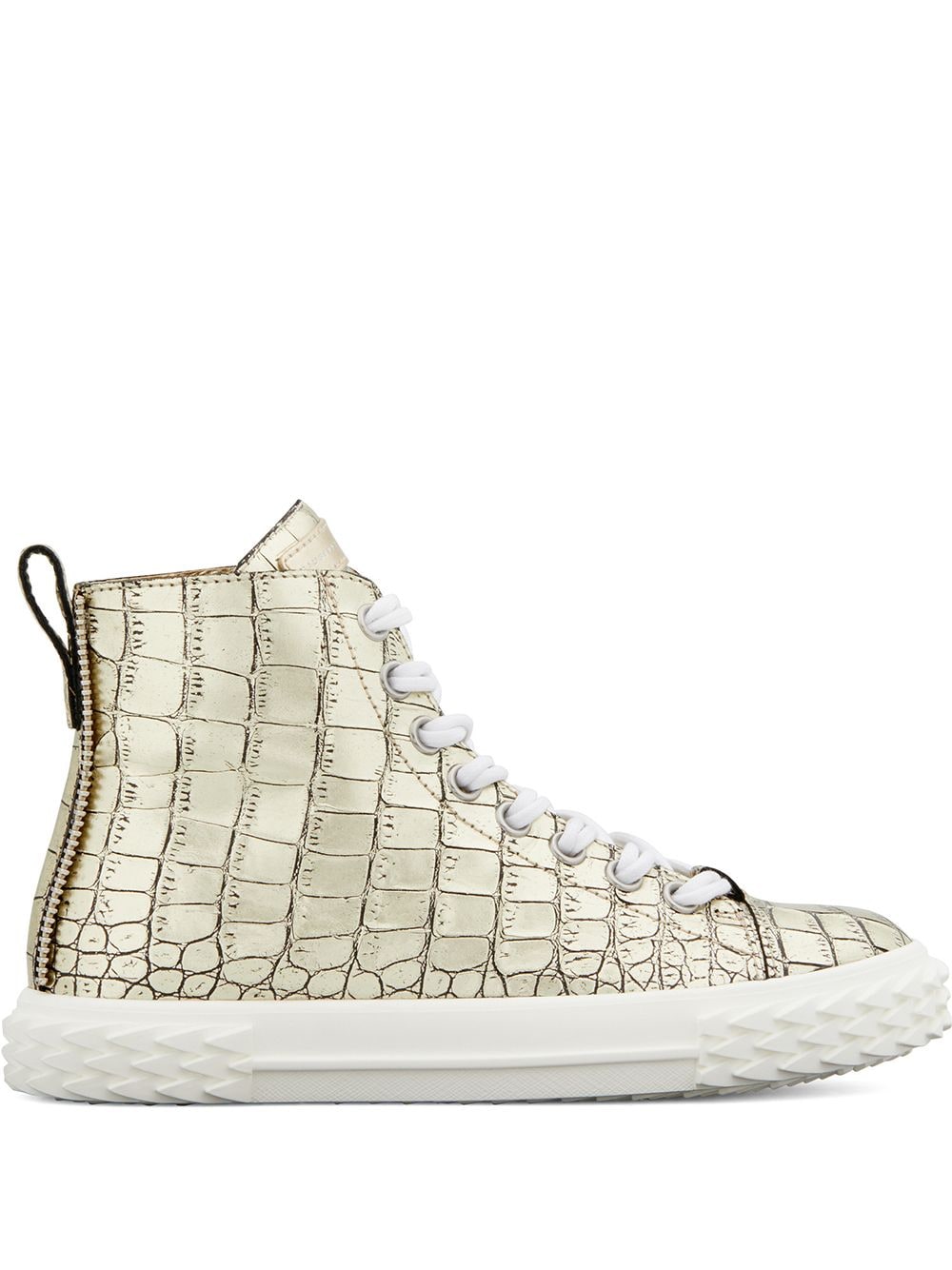 Giuseppe Zanotti Sneakers mit Kroko-Effekt - Gold von Giuseppe Zanotti