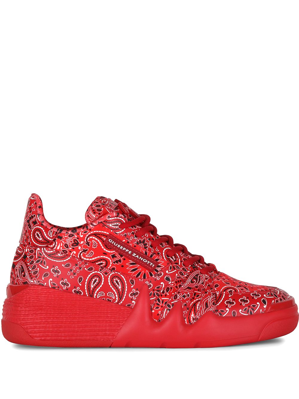 Giuseppe Zanotti Sneakers mit Paisley-Print - Rot von Giuseppe Zanotti