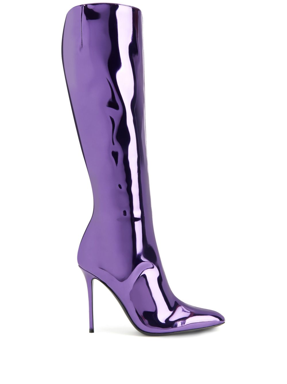 Giuseppe Zanotti Stiefel aus Lackleder - Violett von Giuseppe Zanotti